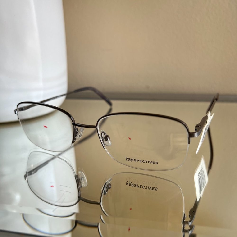 Perspectives  Half-Rim Gun Metal  Glass Frames